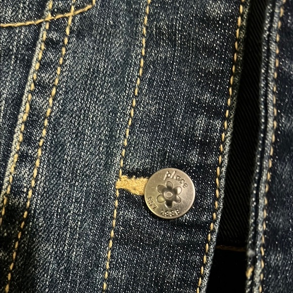 The Children's Place Blue Jean Jacket Classic Style Girls 12-18Mos - Picture 8 of 11